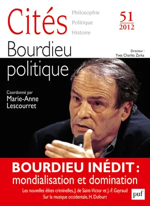 Cités, n° 51. Bourdieu politique