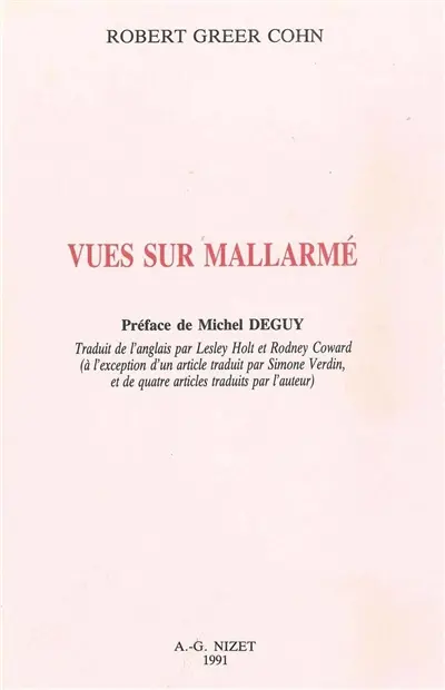 Vues sur Mallarmé