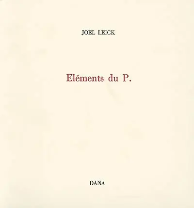 Eléments du P.