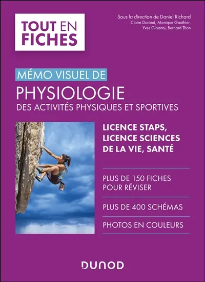 Mémo visuel de physiologie des activités physiques et sportives : licence Staps, licence sciences de la vie, santé