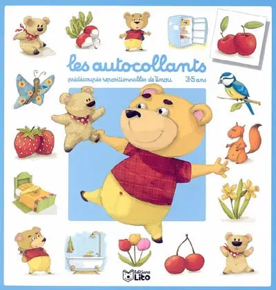 Les autocollants prédécoupés repositionnables de Tinou : 3-5 ans