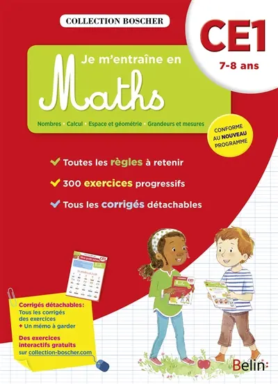 Je m'entraîne en maths : CE1, 7-8 ans : conforme au nouveau programme