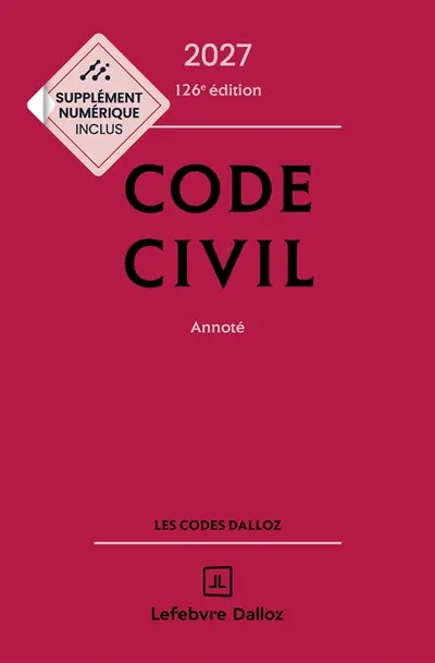 Code civil 2027, annoté