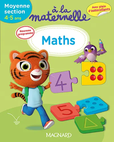 A la maternelle, maths, moyenne section, 4-5 ans : nouveau programme