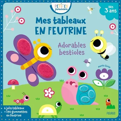Mes tableaux en feutrine : adorables bestioles