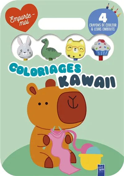 Coloriages kawaii : le capybara