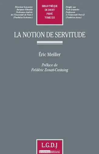 La notion de servitude