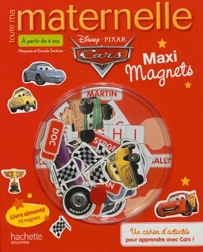 Toute ma maternelle maxi magnets Cars : moyenne et grande sections, à partir de 4 ans
