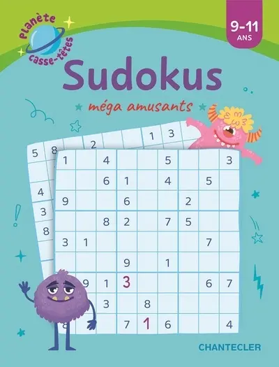 Sudokus méga amusants : 9-11 ans
