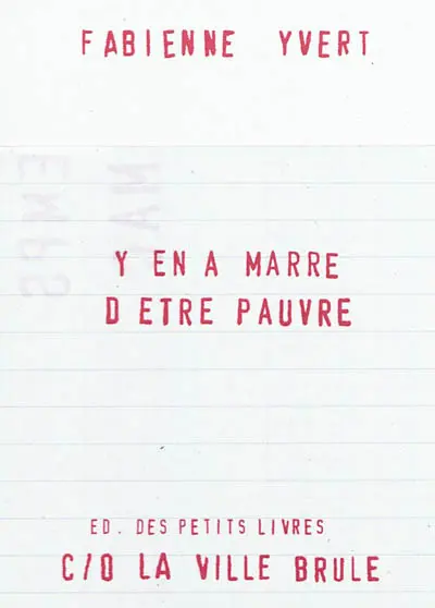 Y en a marre d'être pauvre