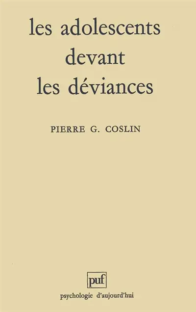 Les adolescents devant les déviances