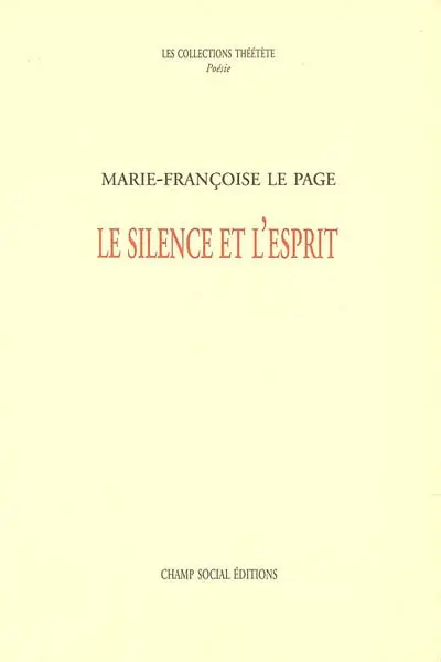Le silence et l'esprit