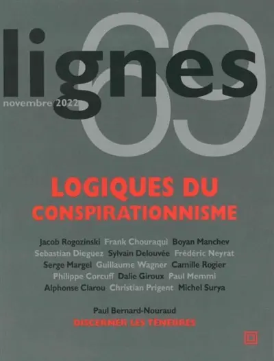 Lignes, n° 69. Logiques du conspirationnisme