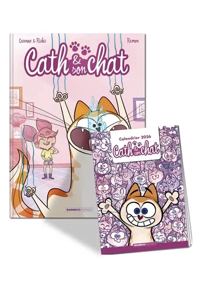 Cath & son chat : pack tome 1 + calendrier 2026