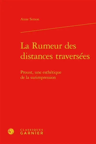 La rumeur des distances traversées : Proust, une esthétique de la surimpression