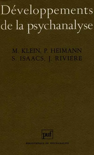 Développements de la psychanalyse