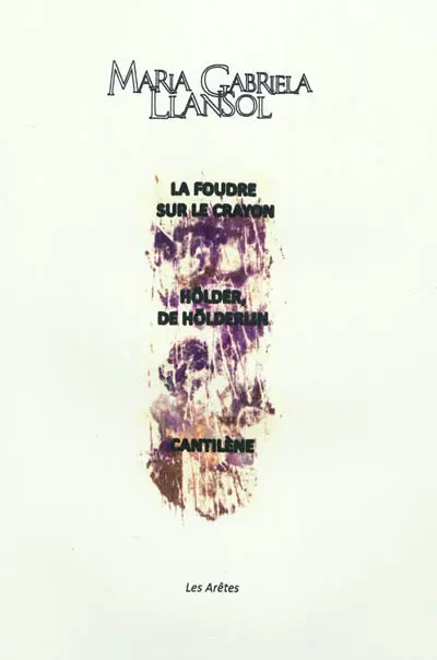 La foudre sur le crayon. Hölder, de Hölderlin. Cantilène