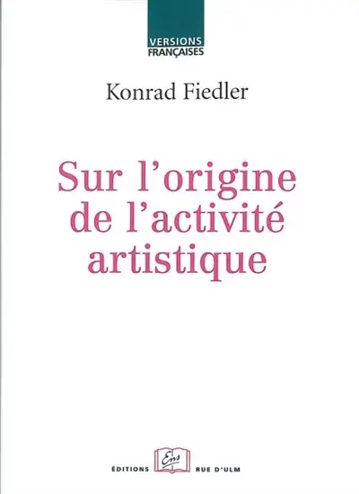 Sur l'origine de l'activité artistique