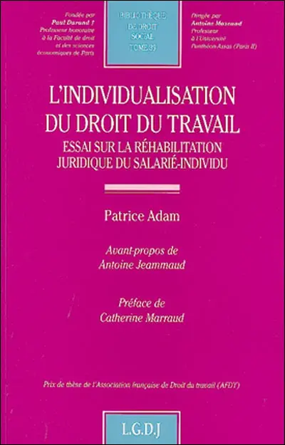 L'individualisation du droit du travail : essai sur la réhabilitation juridique du salarié-individu