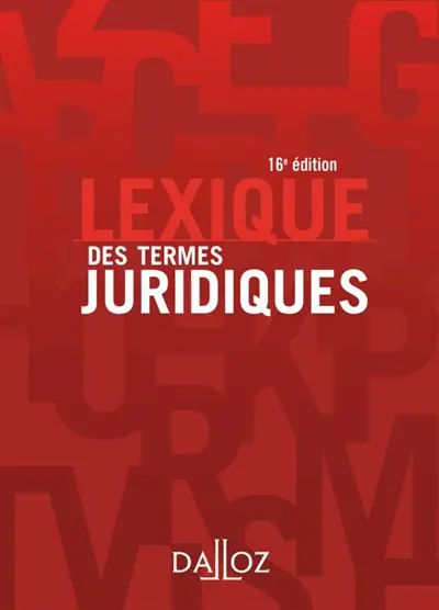 Lexique des termes juridiques