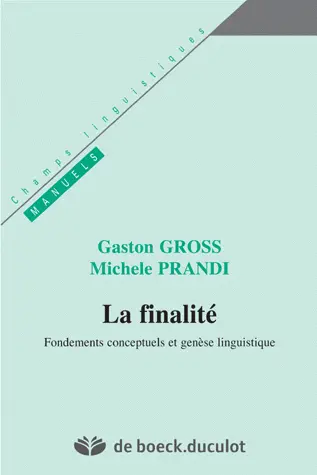 La finalité : fondements conceptuels et genèse linguistique