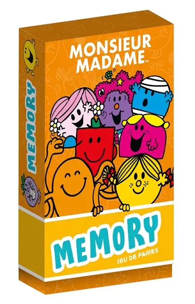 Les Monsieur Madame : Boîte de cartes - Memory : Boite de cartes