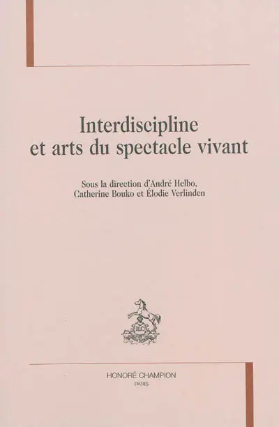 Interdiscipline et arts du spectacle vivant