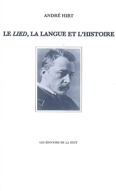 Le lied, la langue et l'histoire