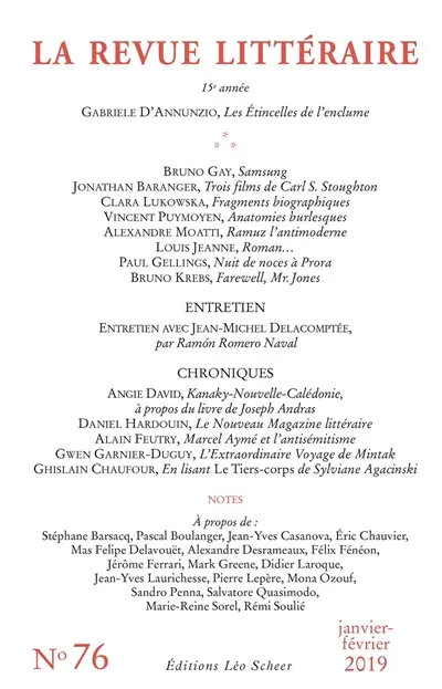 Revue littéraire (La), n° 76