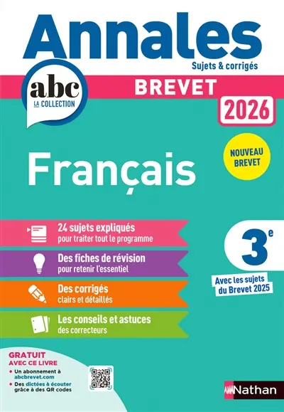 Français 3e : brevet 2026 : nouveau brevet