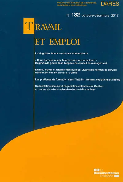 Travail et emploi, n° 132