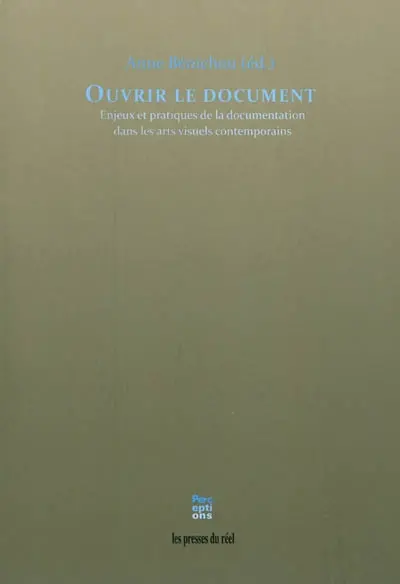 Ouvrir le document : enjeux et pratiques de la documentation dans les arts visuels contemporains