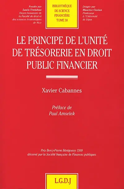 Le principe de l'unité de trésorerie en droit public financier