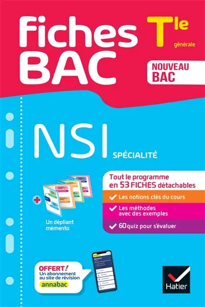 NSI spécialité, terminale générale : nouveau bac