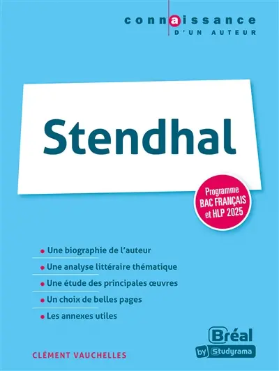 Stendhal : programme bac français et HLP 2025