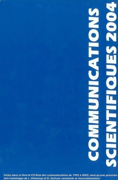 22es Journées internationales de mise au point en anesthésie-réanimation : Paris, 4 et 5 juin 2004, communications scientifiques MAPAR 2004