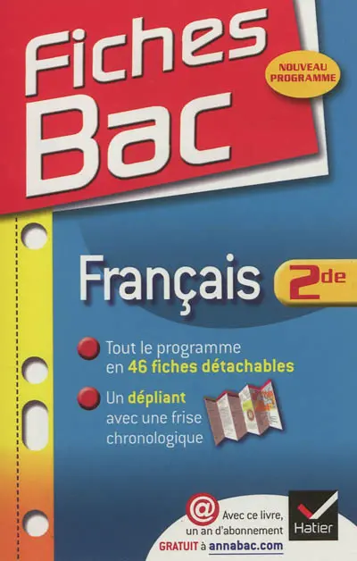 Français 2de : nouveau programme