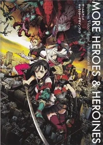 More Heroes and Heroines Japanese Video Game + Animation Illustration