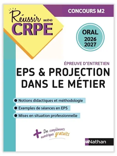 EPS & projection dans le métier : épreuve d'entretien : oral 2026-2027, concours M2