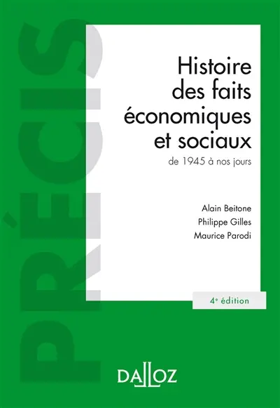 Histoire des faits économiques et sociaux : de 1945 à nos jours