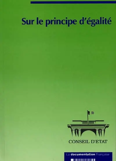 Sur le principe d'égalité : extrait du rapport public 1996