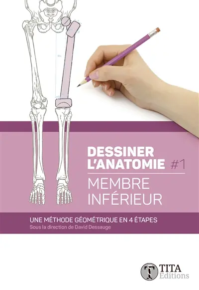Dessiner l'anatomie. Vol. 1. Membre inférieur : une méthode géométrique en 4 étapes