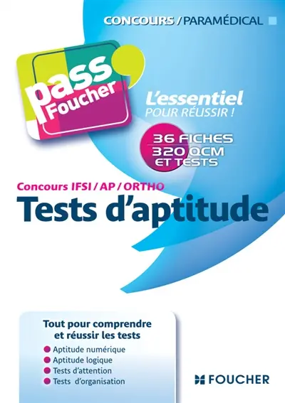 Tests d'aptitudes : concours IFSI-AP-ORTHO