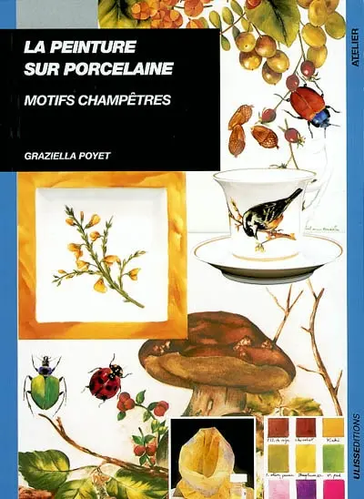 Peinture sur porcelaine : motifs champêtres