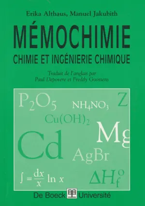 Mémochimie : chimie et ingénierie chimique