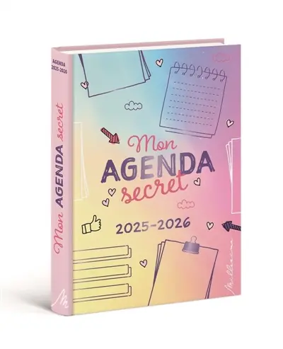 Mon agenda secret 2025-2026