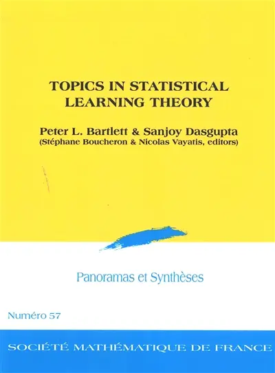 Topics in statistical learning theory