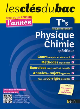 Physique chimie terminale S, enseignement spécifique : nouveau programme