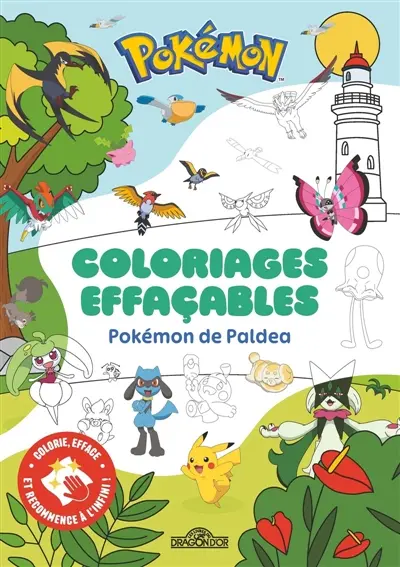 Pokémon de Paldea : Coloriages effaçables