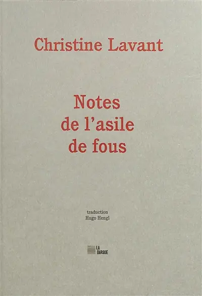 Notes de l'asile de fous